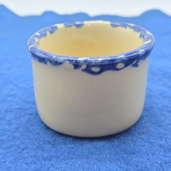 Vintage Alpine Pottery Roseville Cat Mini Butter Crock Votive Holder Trinket USA - Picture 6 of 9